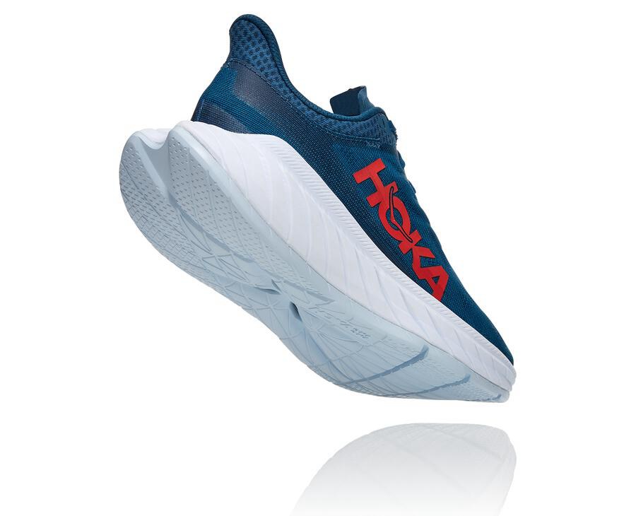 Tenis Hoka One One Mujer Azul Marino/Blancos - Carbon X 2 - LZDF19072